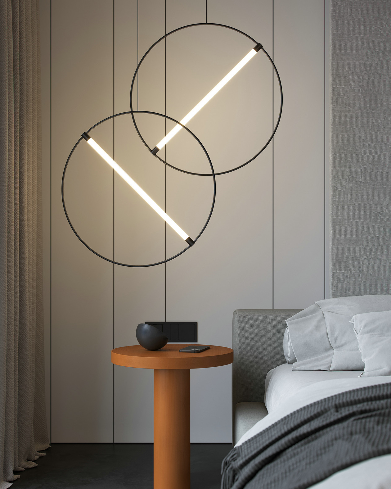 100㎡高级灰色系公寓设计 超高级的质感！-12