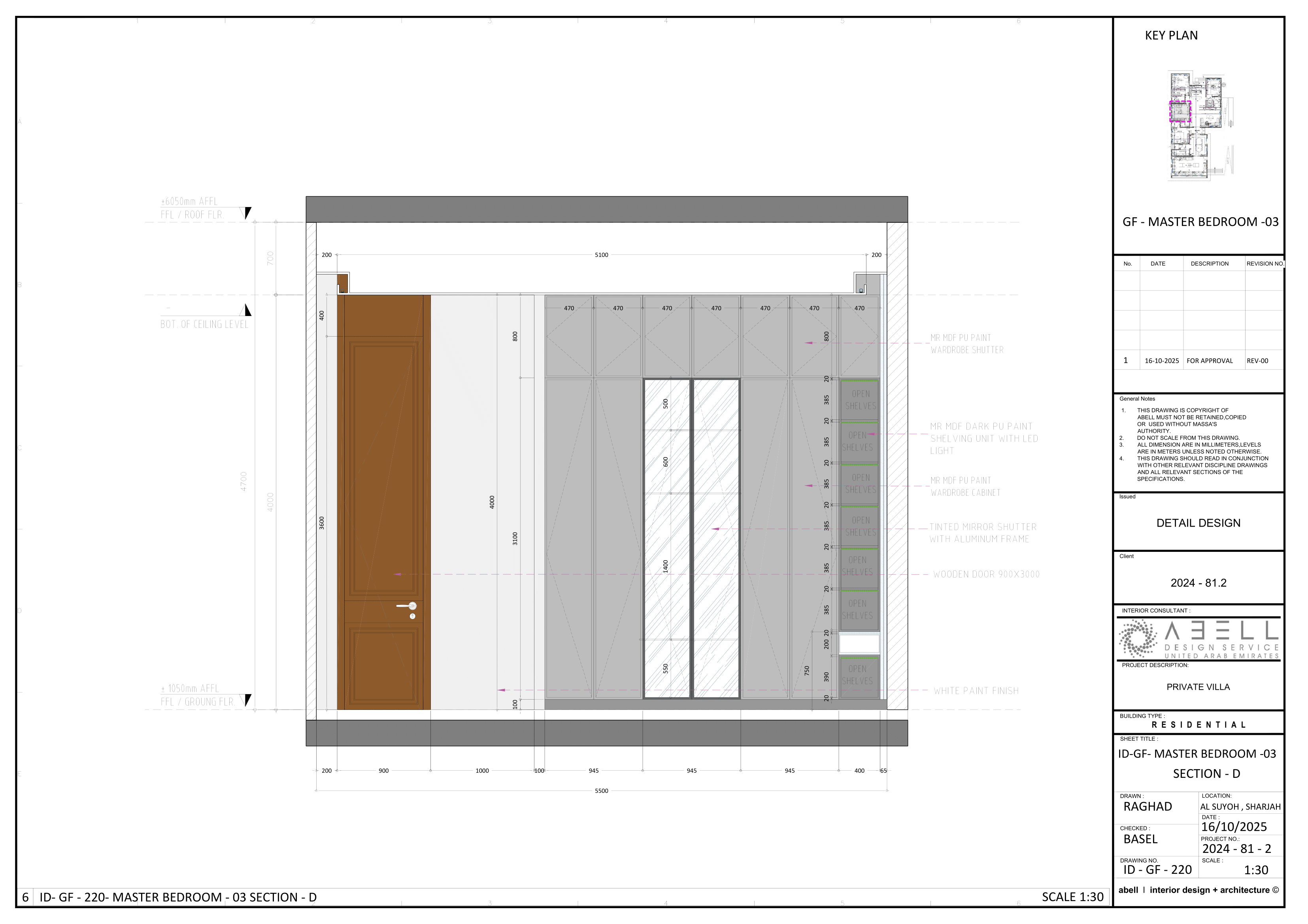 Residential Villa - Master bedroom ID Drawings-5