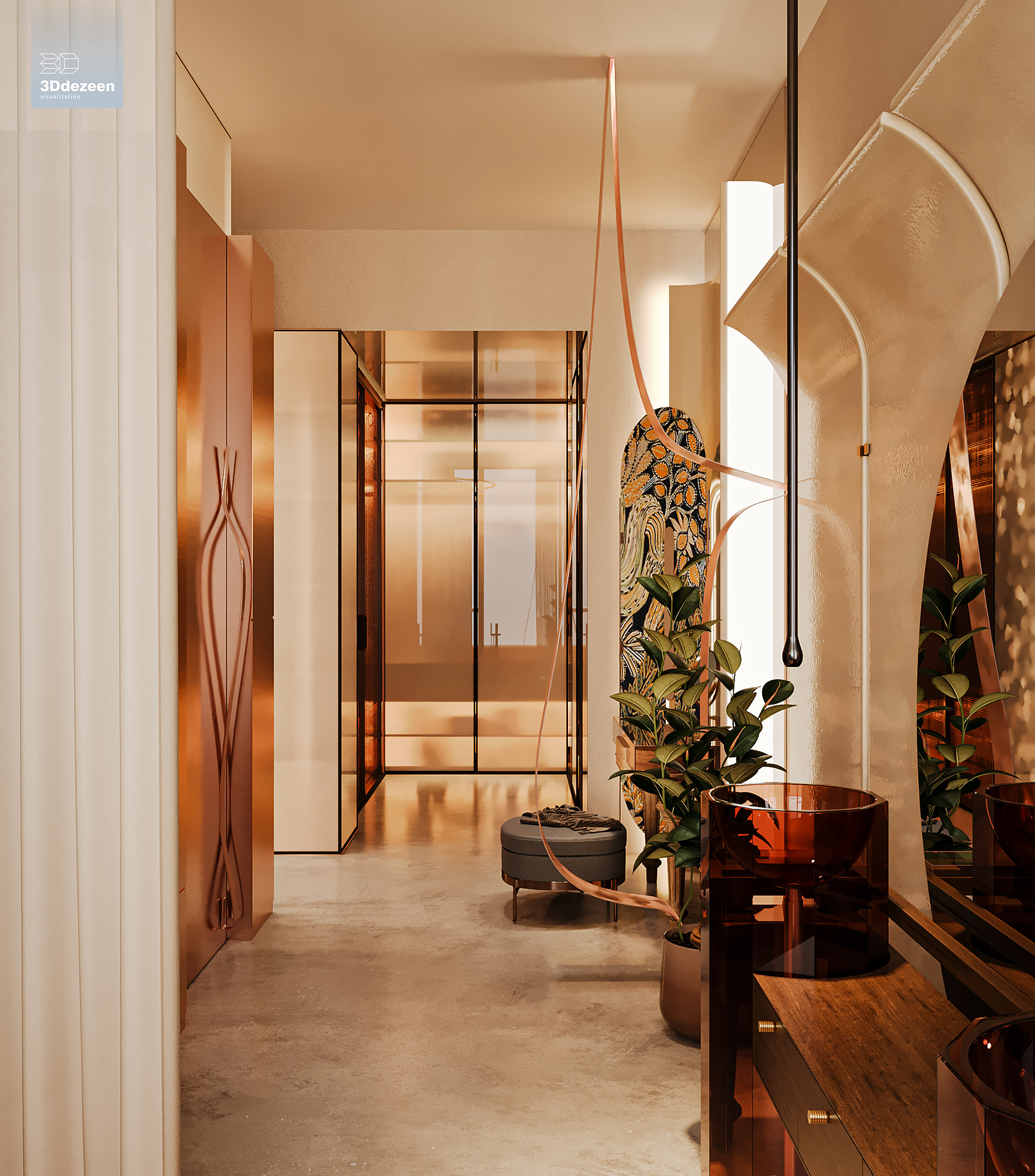 Miami Apartment 室内设计可视化丨美国-34