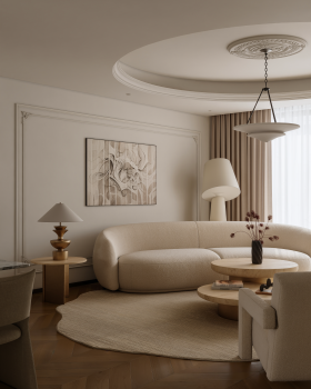 室内效果图 法式自然风 客餐厅700起 单个空间150起