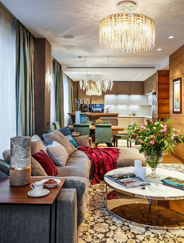 非平凡的典型公寓室内设计丨俄罗斯莫斯科丨建筑师亚历山大·克里维茨基-10