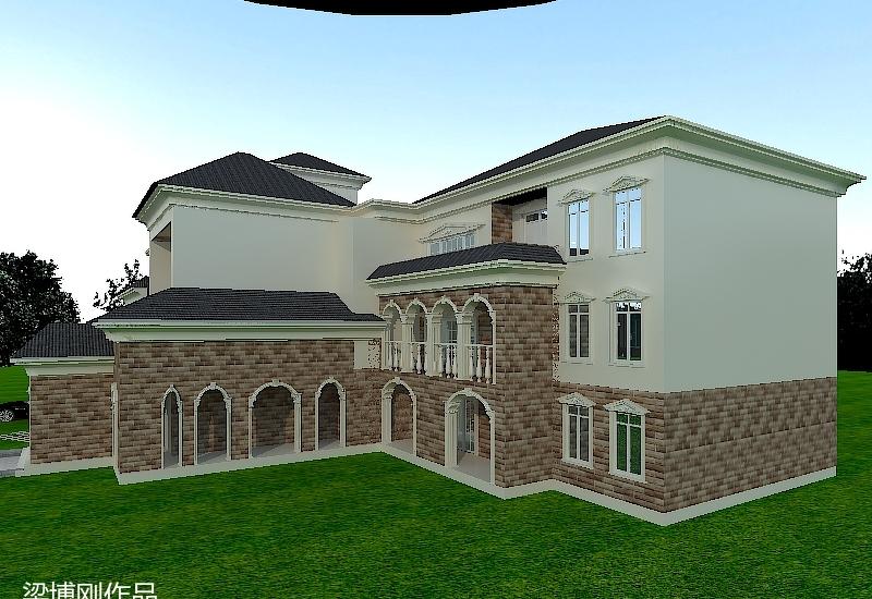 通道欧式别墅设计方案-0