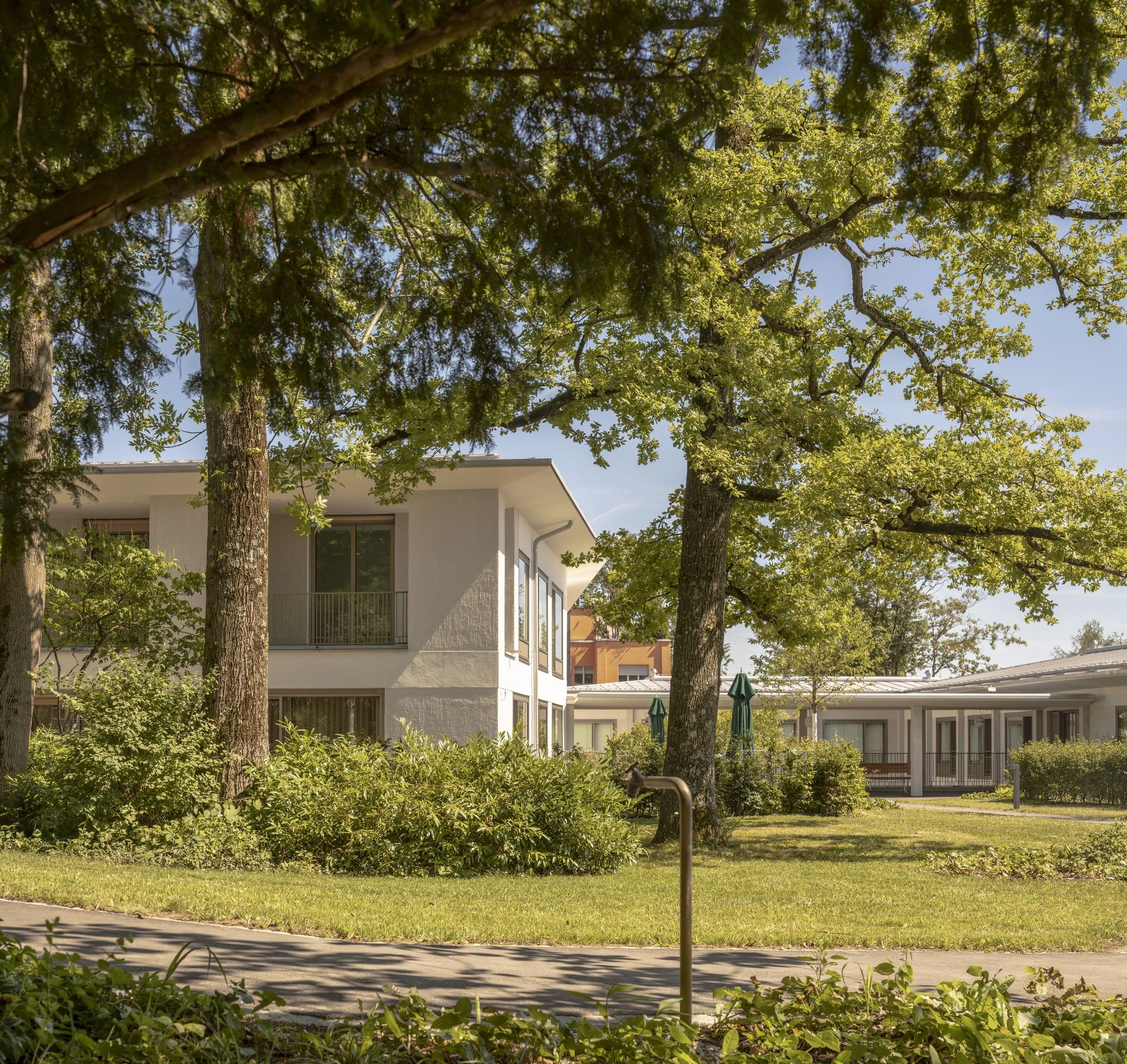 瑞士 Bombach 痴呆症护理之家——和谐融入公园的低层建筑-12