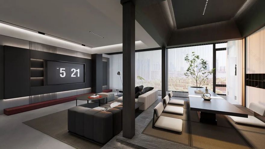 和樾府·岑寂与热烈丨中国广州丨广州简美设计-13