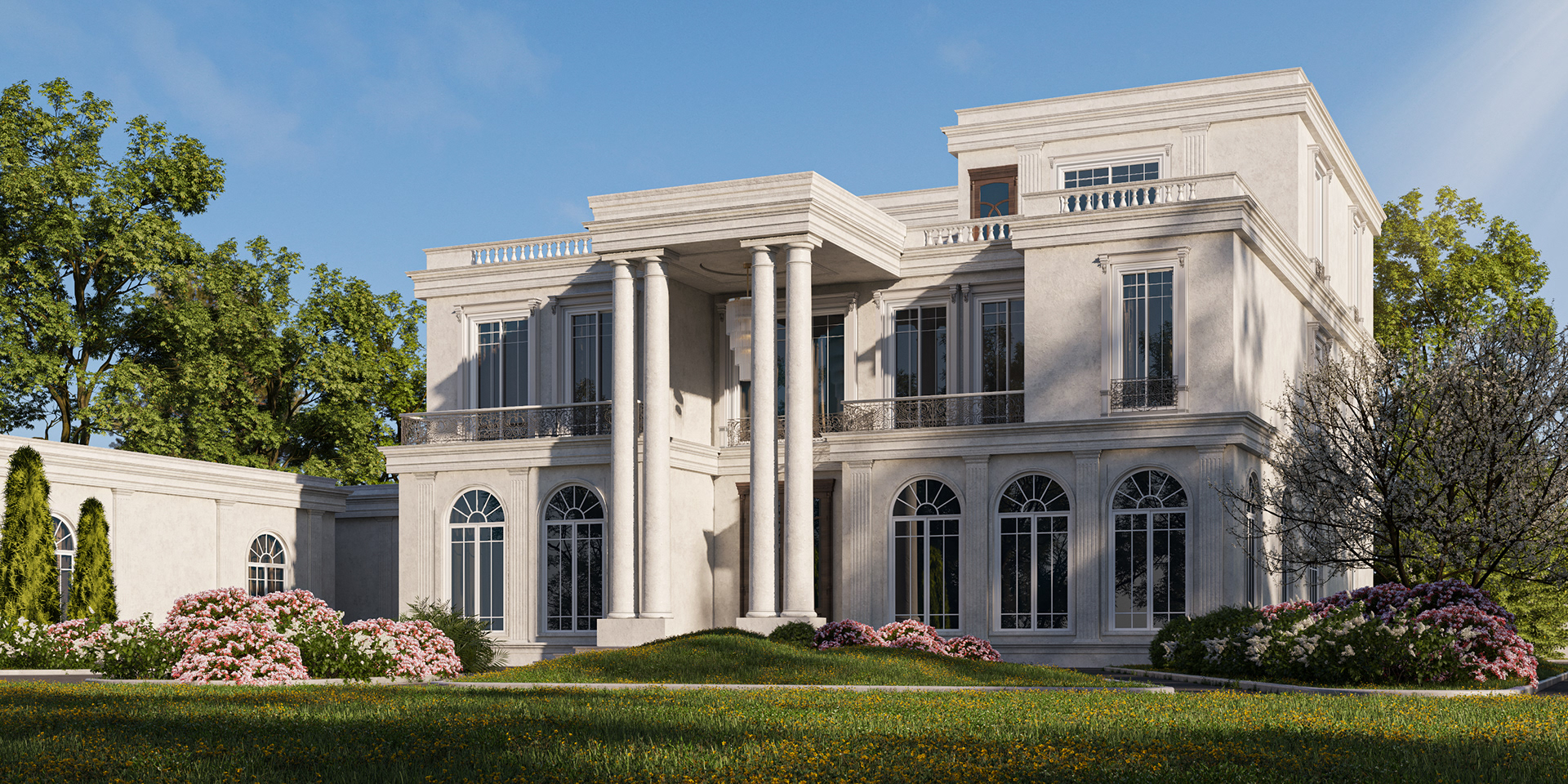 外部设计 新古典主义别墅丨United Arab EmiratesAbu Dhabi丨Ebram Eskander-3