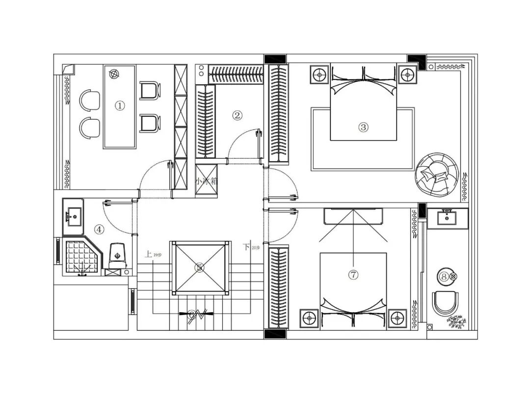 360㎡现代风|市心府：木中藏雅，无序藏奢-62