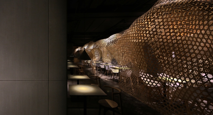 穿越时空的川味竹艺·佛山“川之厨房”餐厅设计-21