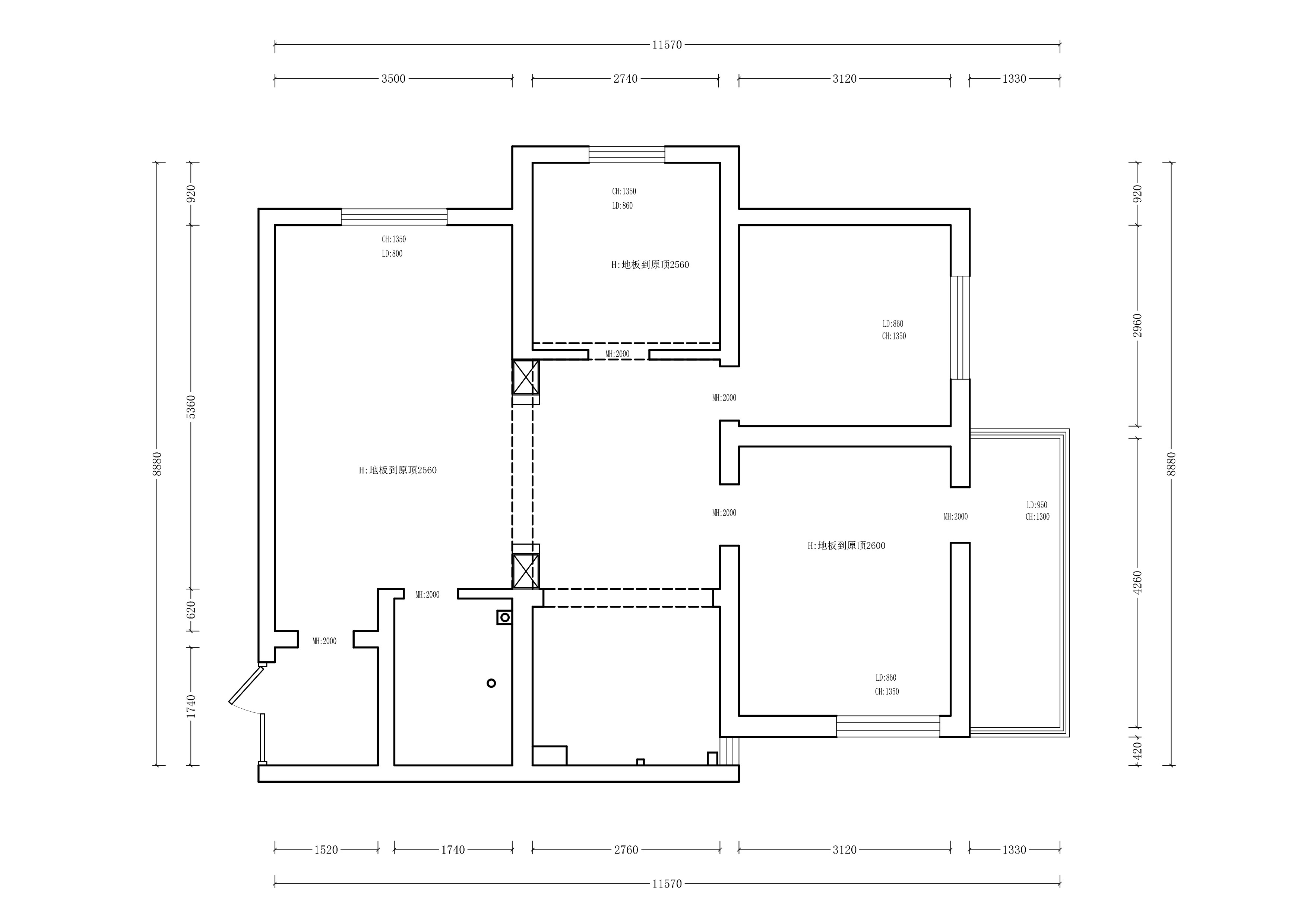90㎡老房华丽蜕变丨熹维设计-4