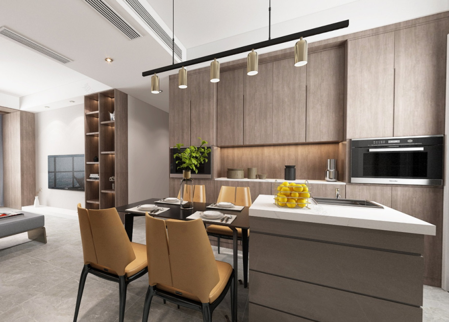 现代北欧家居,开放式餐厨空间,温馨舒适-4