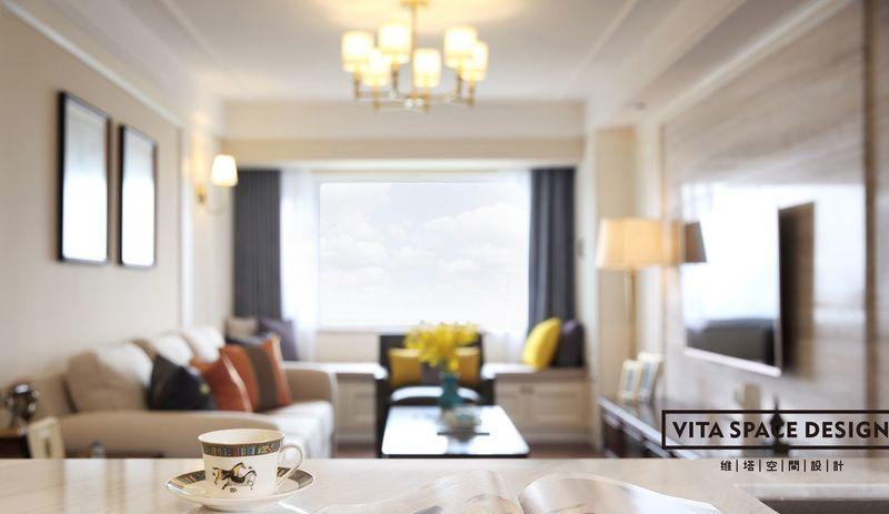 静谧时光 | 现代美式风格的130平方华为员工之家-1