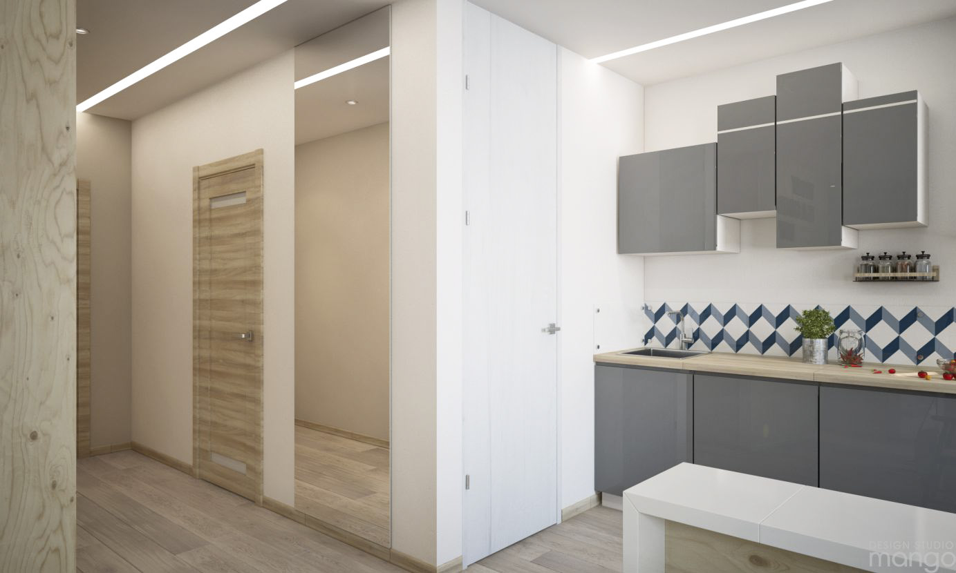 现代蓝色配色小住宅设计-18