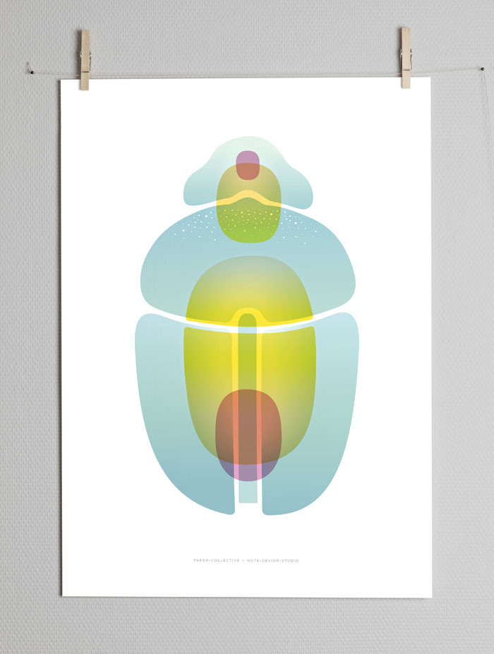 甲虫海报设计 | 印刷色彩的妙趣组合-4