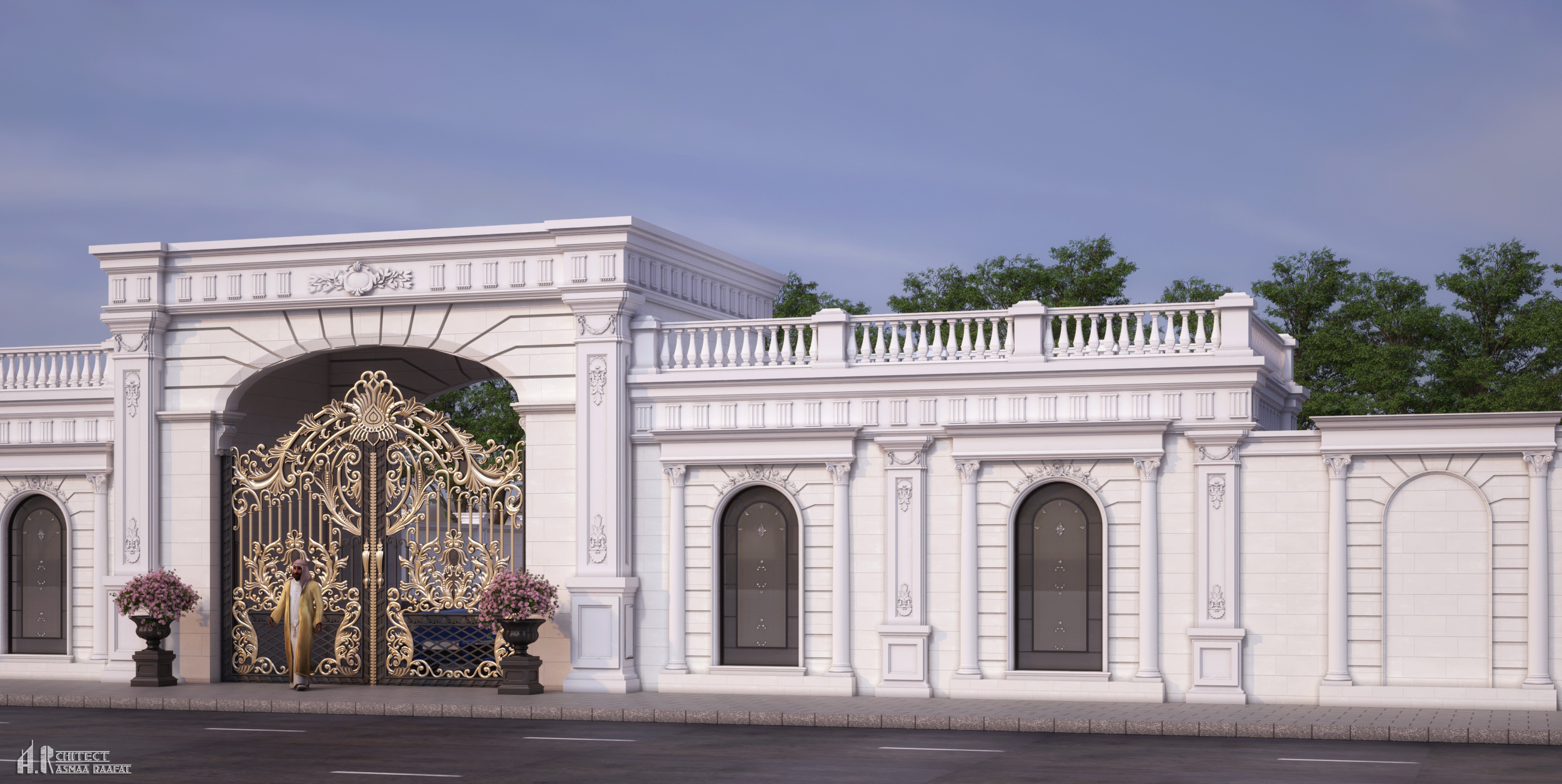 Fence design in Qatar, classic style-6