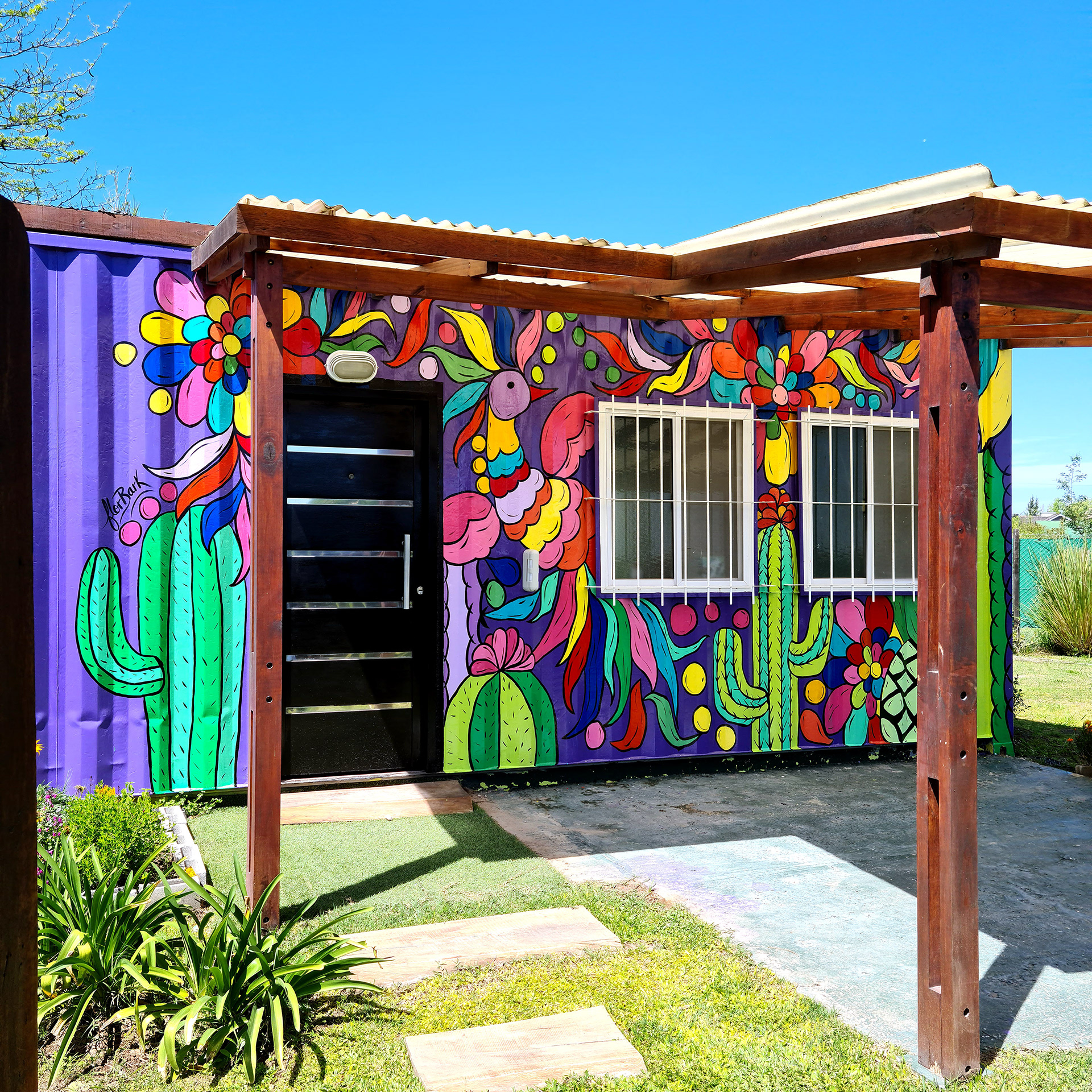 Mural Mexicano - Casa Container - a pedido-1