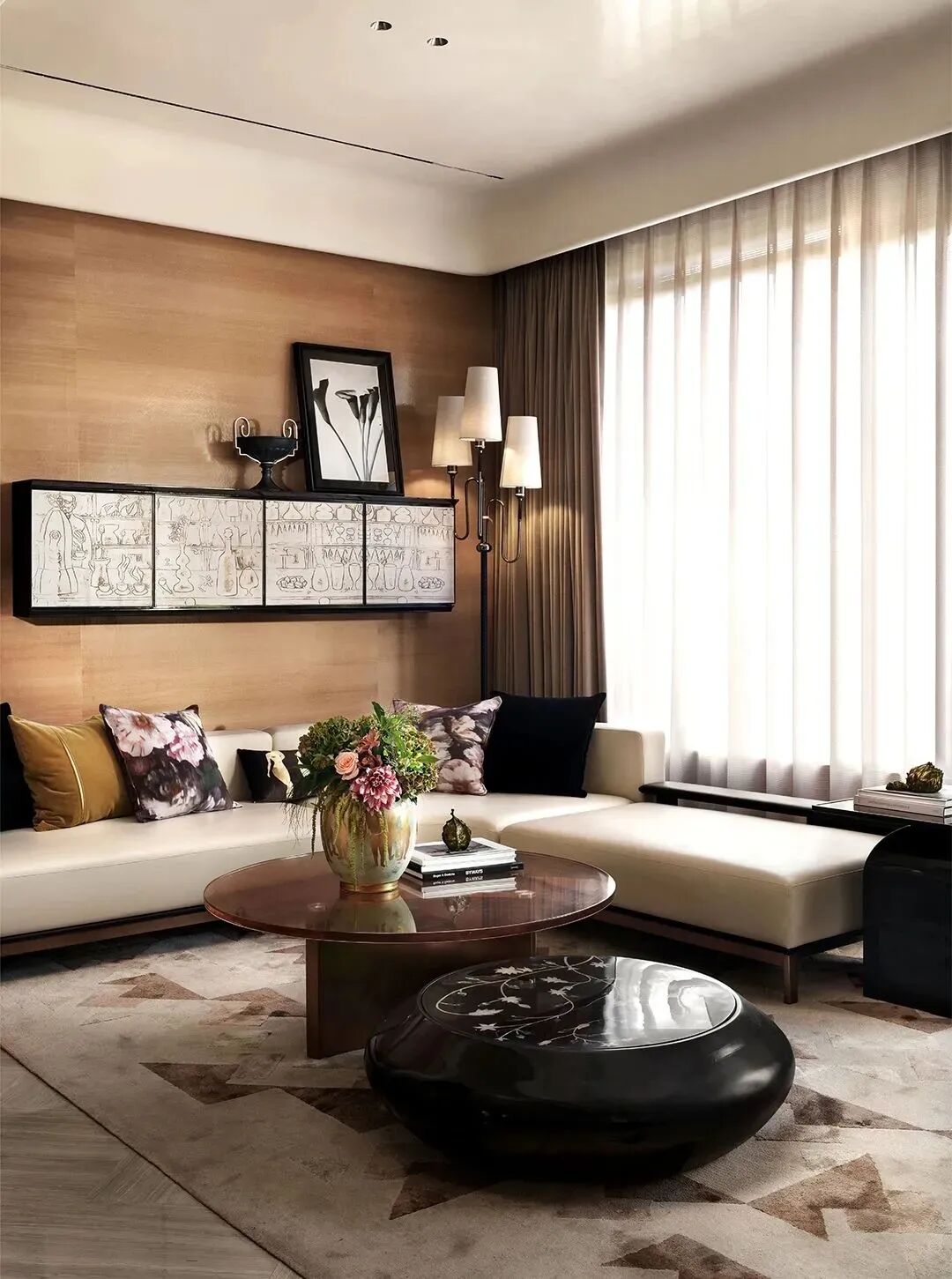 上海334㎡轻奢复古风家居空间丨中国上海-16