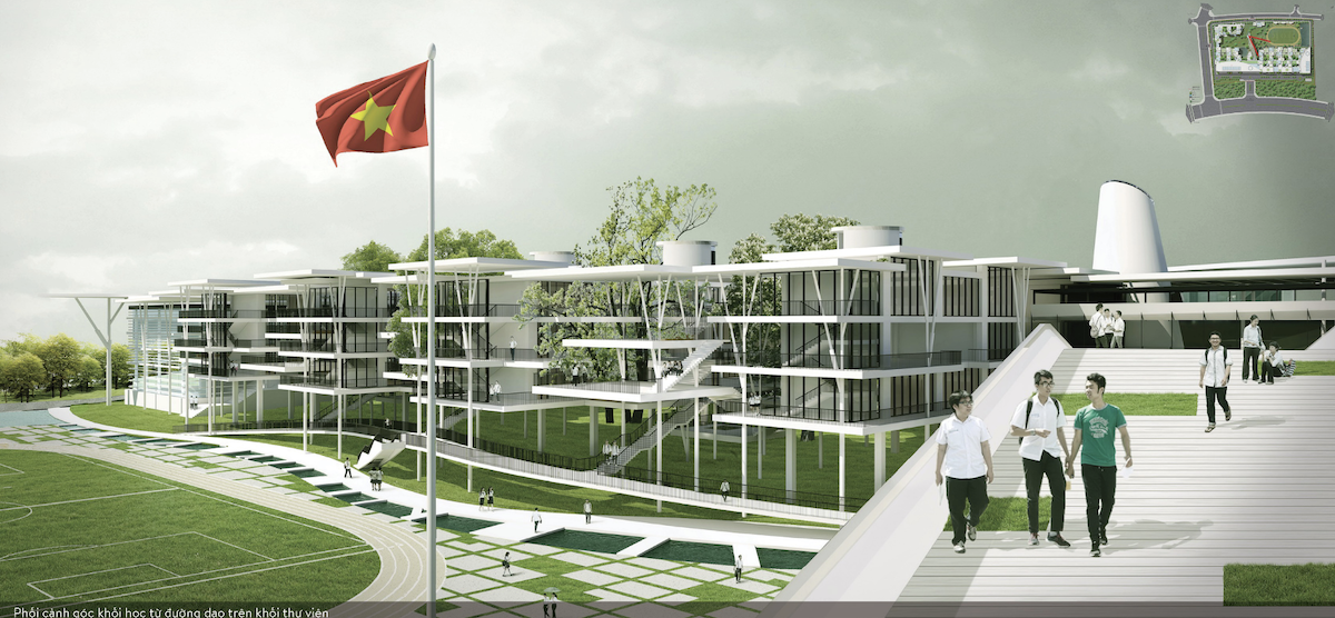 绿色校园设计典范 | 越南 Vinh Phuc 市高级中学-29
