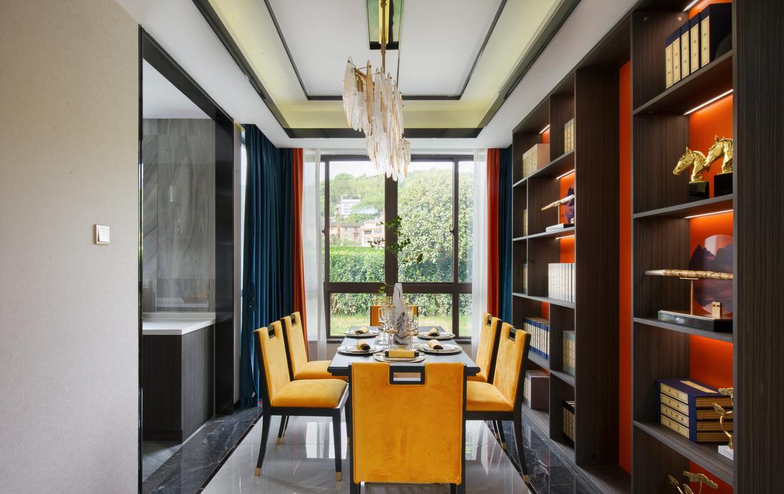 新中式四居室复式设计-13