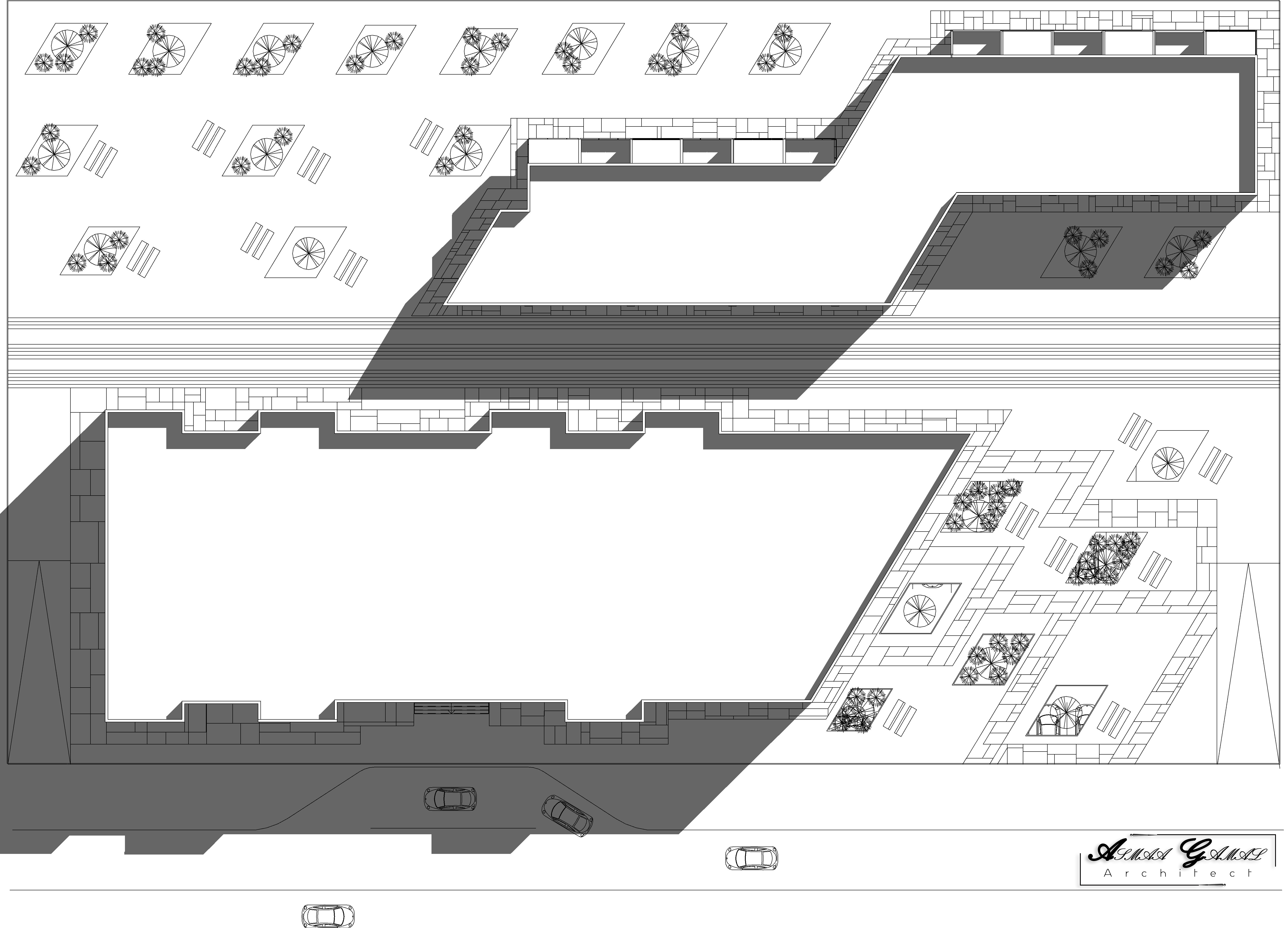 Mall and Motel 项目丨开罗大学工程学院建筑系-14