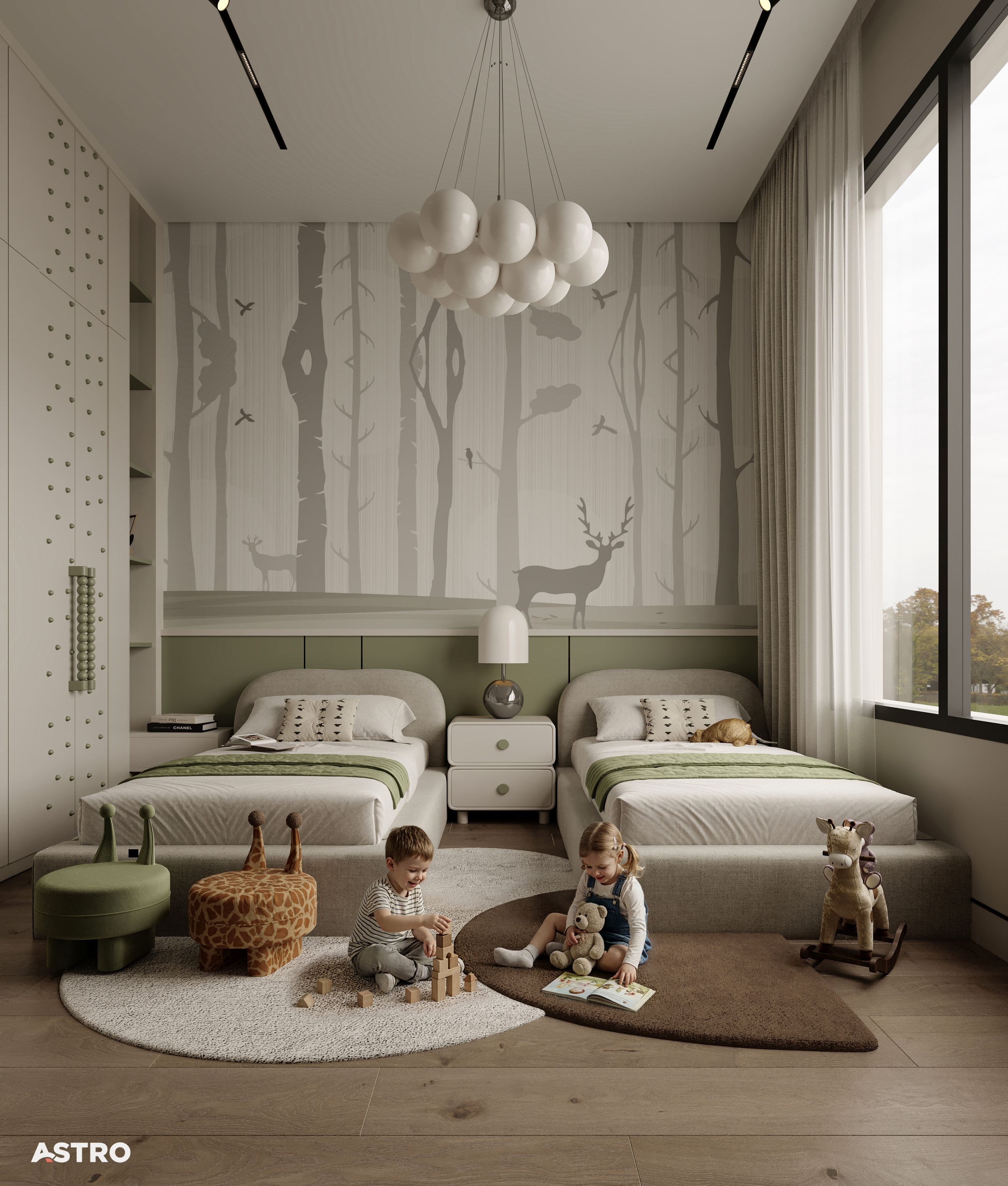 儿童卧室设计丨沙特阿拉伯丨Astro Architects-8