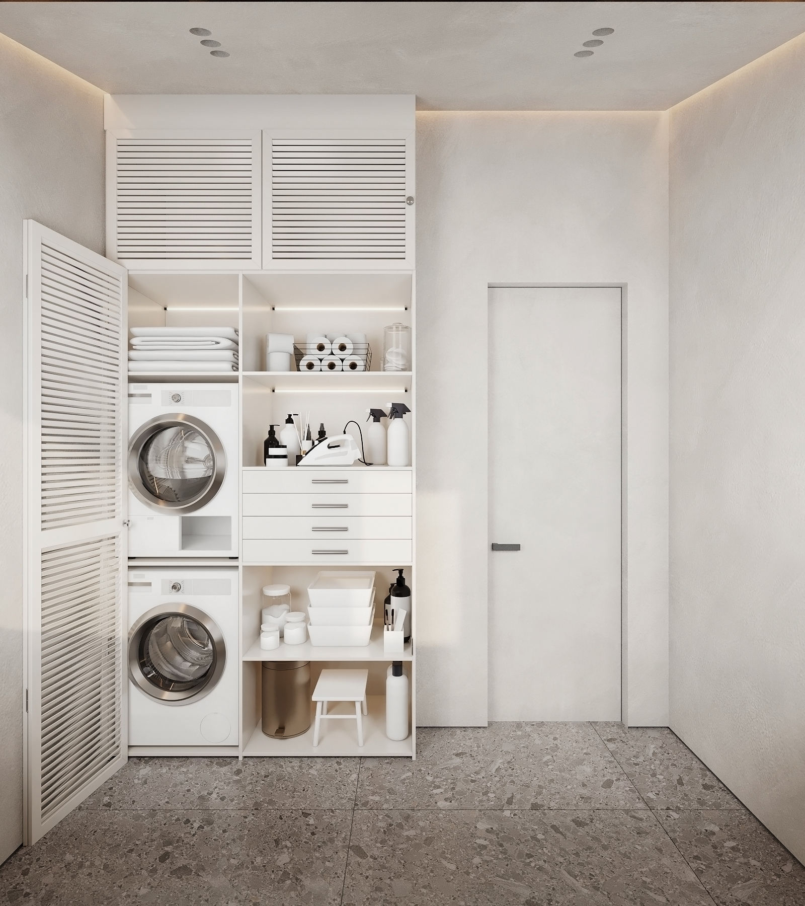 Project USA - bathroom, office and laundry.-9