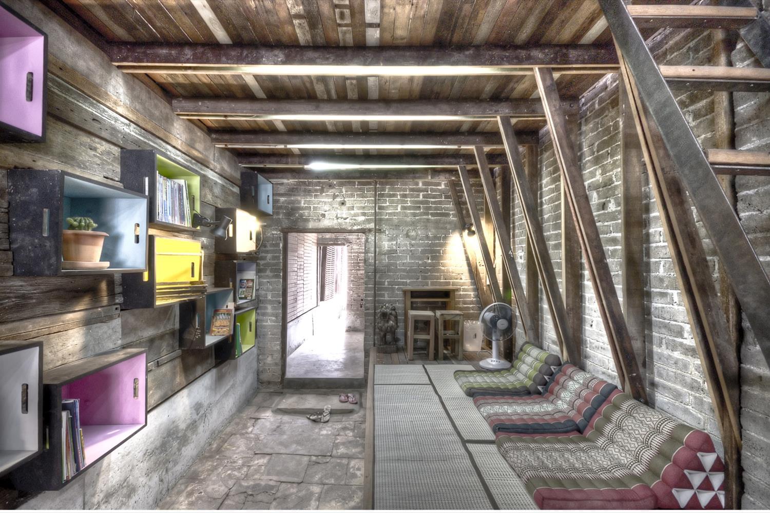 经济实惠的老市场图书馆设计-5