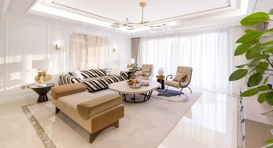 上海仁恒公园世纪大平层 · 现代法式优雅家居设计丨中国上海丨秀舍设计团队-2