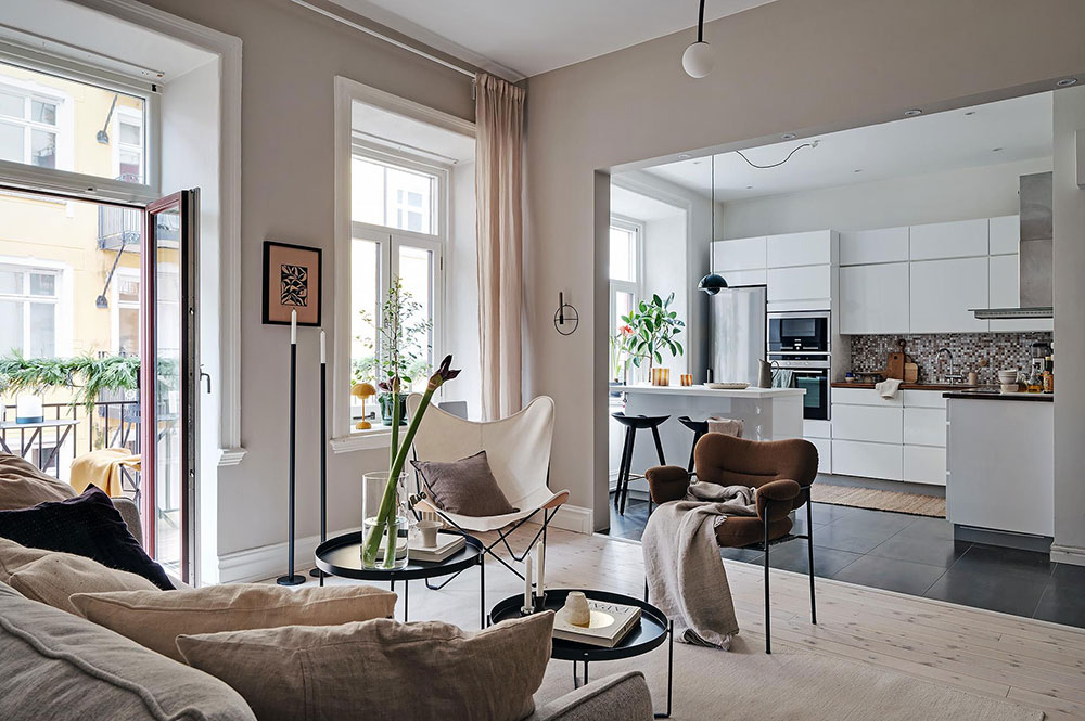 美丽的斯堪的纳维亚公寓-6