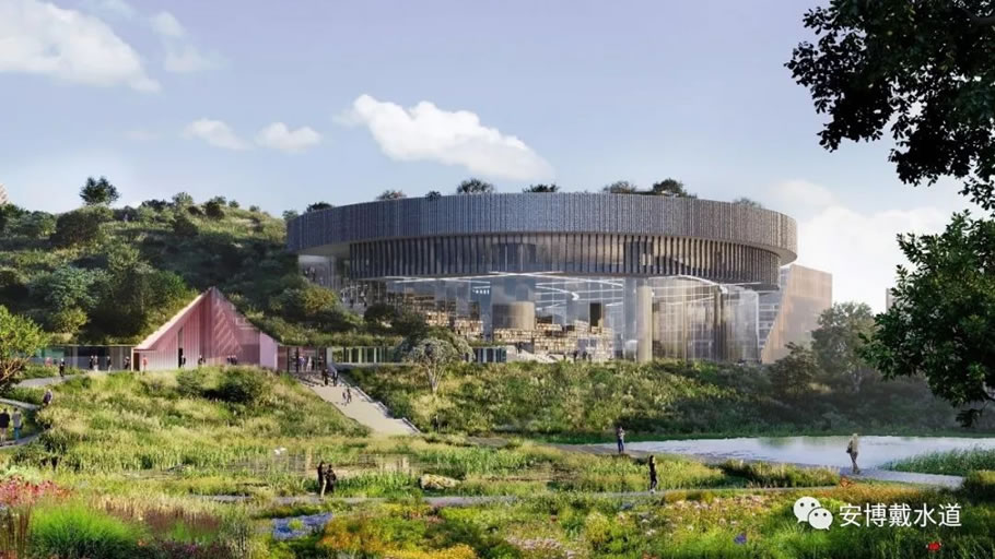 成都科教枢纽绿谷景观&生态水方案设计丨中国成都丨OMA建筑事务所,安博戴水道-0
