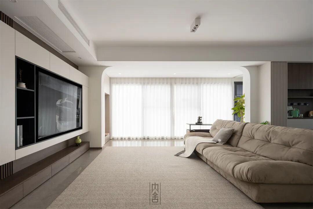 内舍软装丨128㎡现代+中古，细腻刻画时光深处的温柔~-7