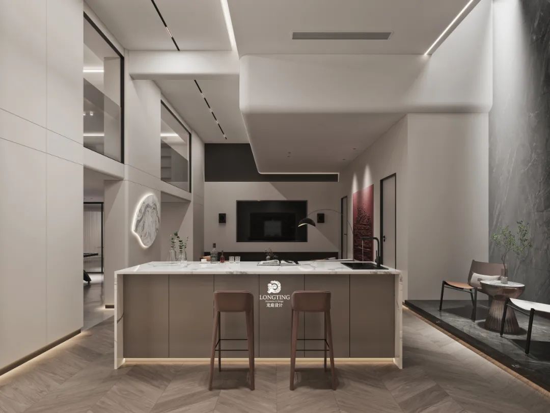 绿城御园现代轻奢别墅设计丨李海涛&詹金英-54