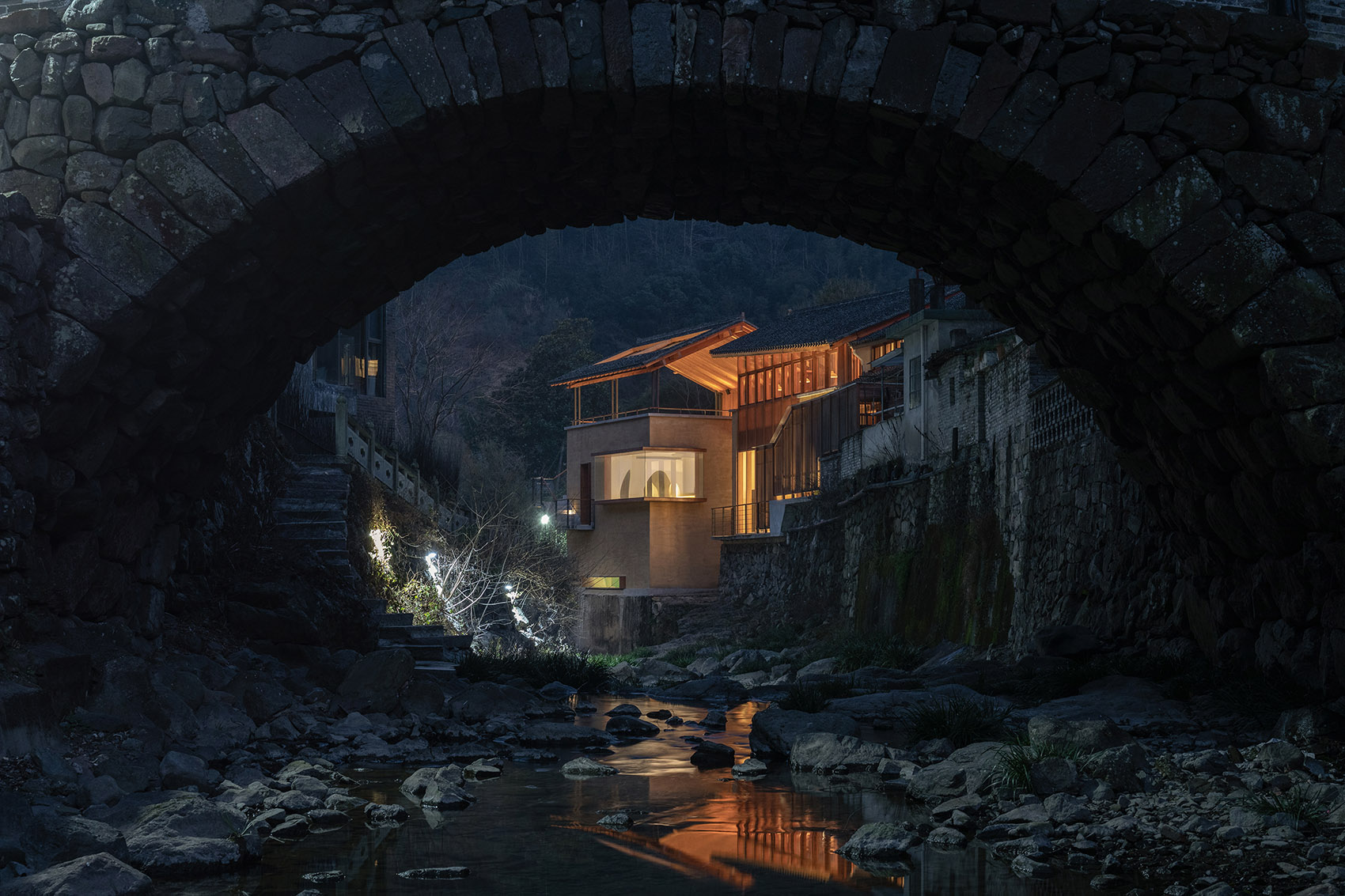 奉化栖霞坑发电站改造的溪边餐厅丨中国宁波丨尌林建筑设计事务所-87
