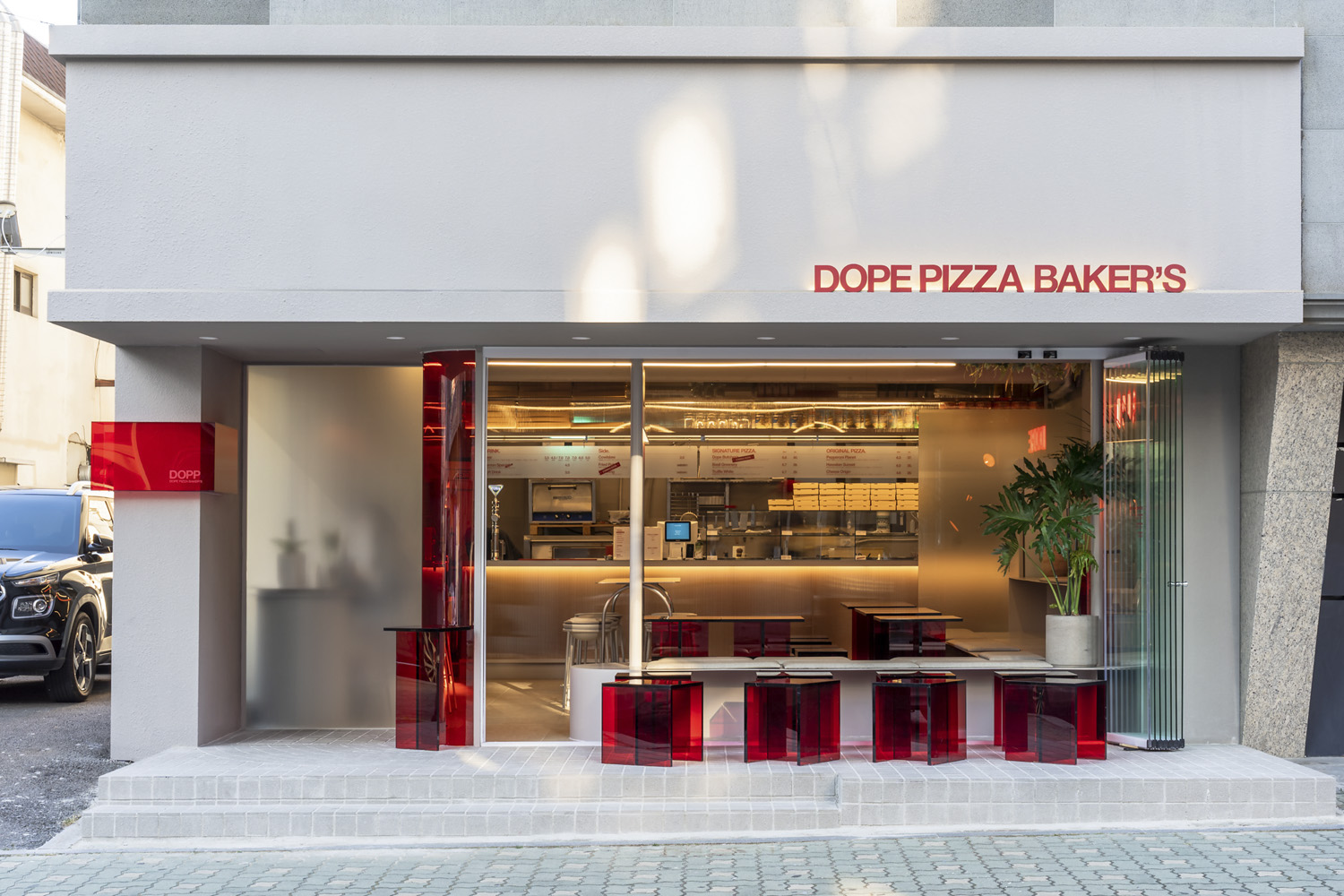 动感现代风 20 平米披萨店设计-2