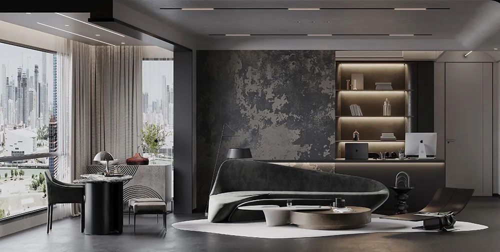 盛德世家 190㎡现代简约风丨峰上名宅装饰设计-8