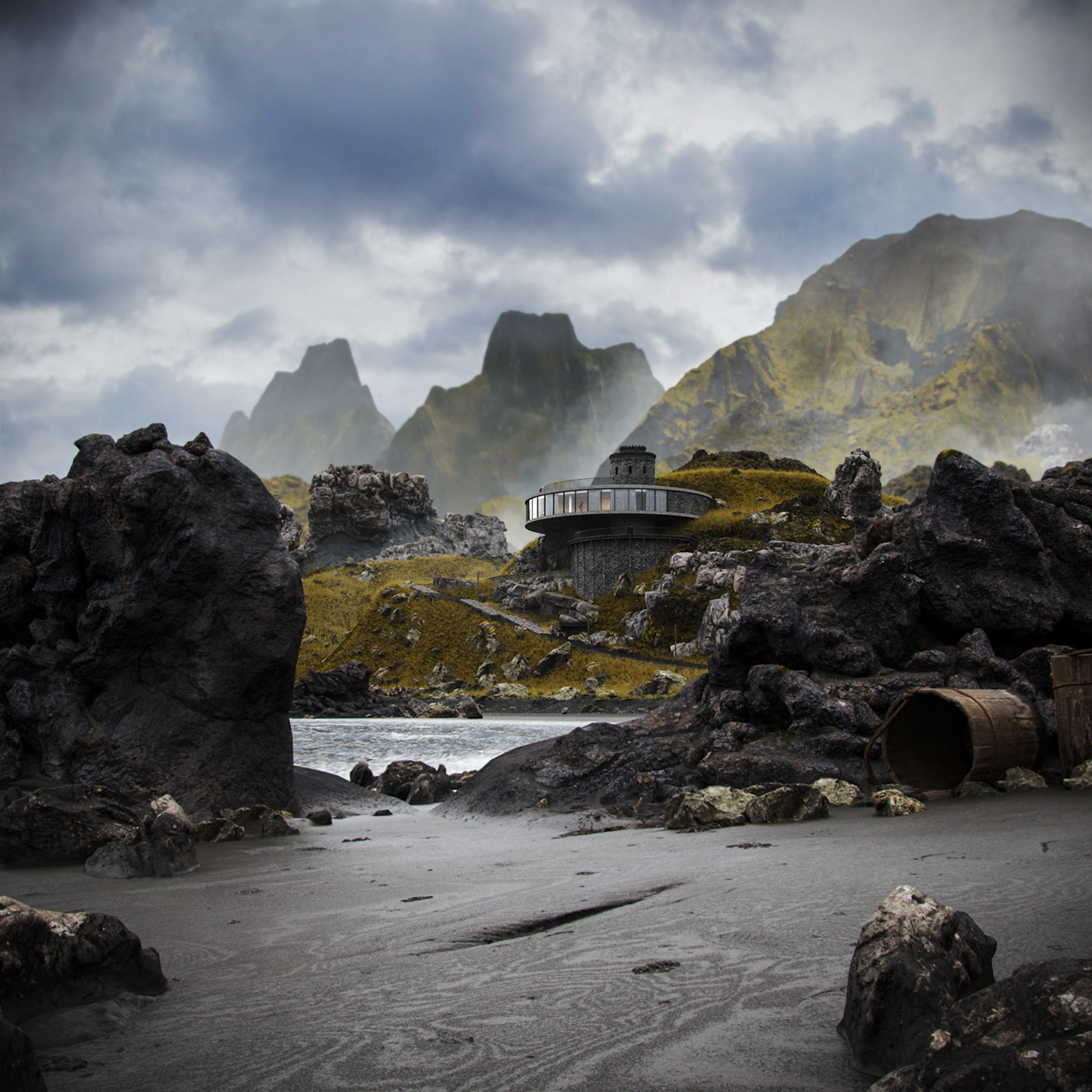 北欧海滩度假酒店概念丨Guilherme Alexandre-1