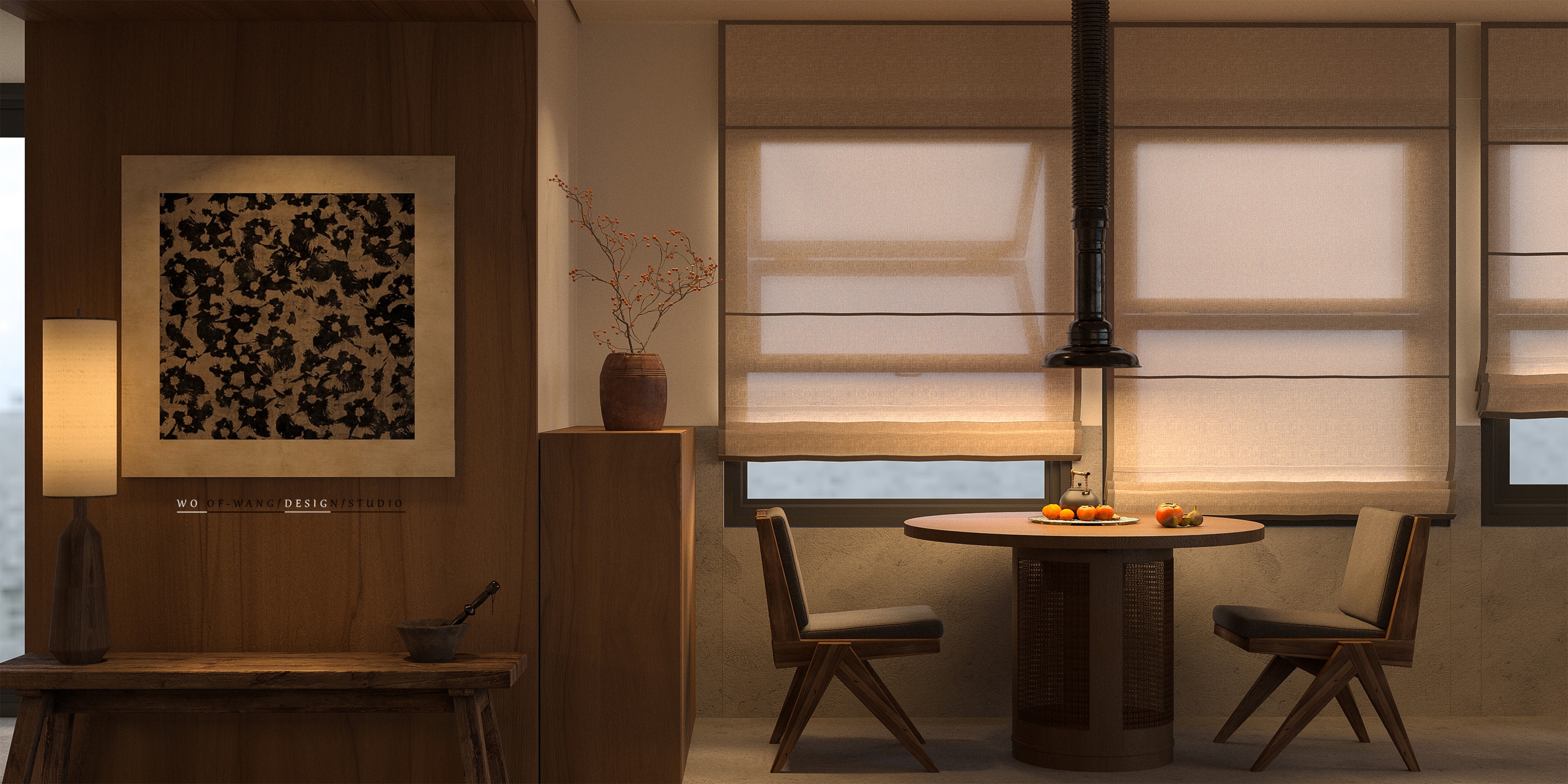 杭州银泰城中古风围炉餐饮设计丨中国杭州丨WOOFWANG-11