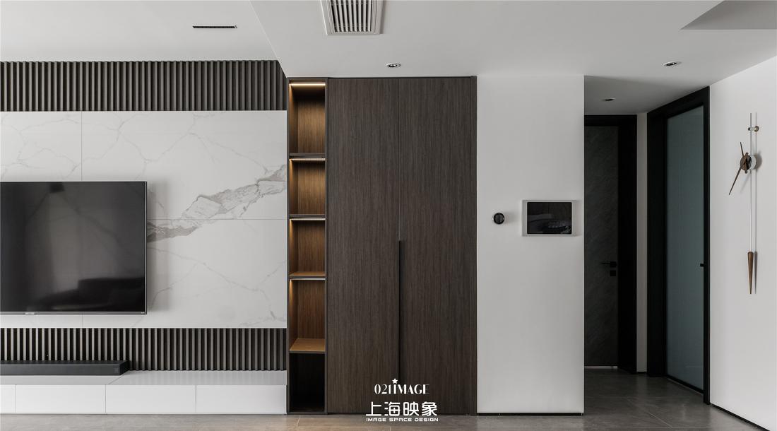 上海平层住宅设计,智能家居与空间利用的完美结合-14