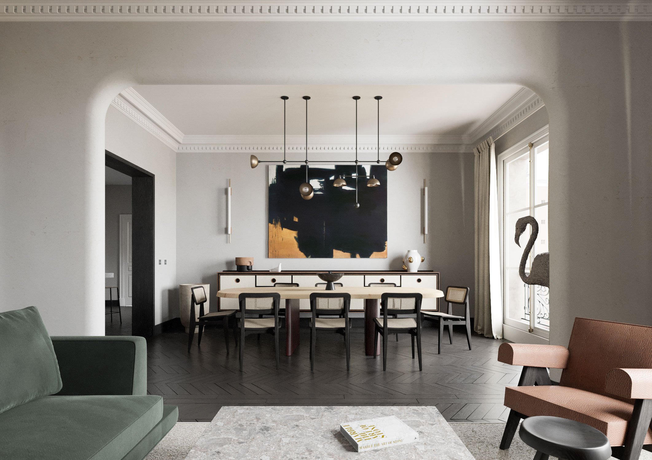 巴黎拉丁区18世纪建筑内公寓改造丨法国巴黎丨STUDIOVLACH（Thomas Vlach）-14