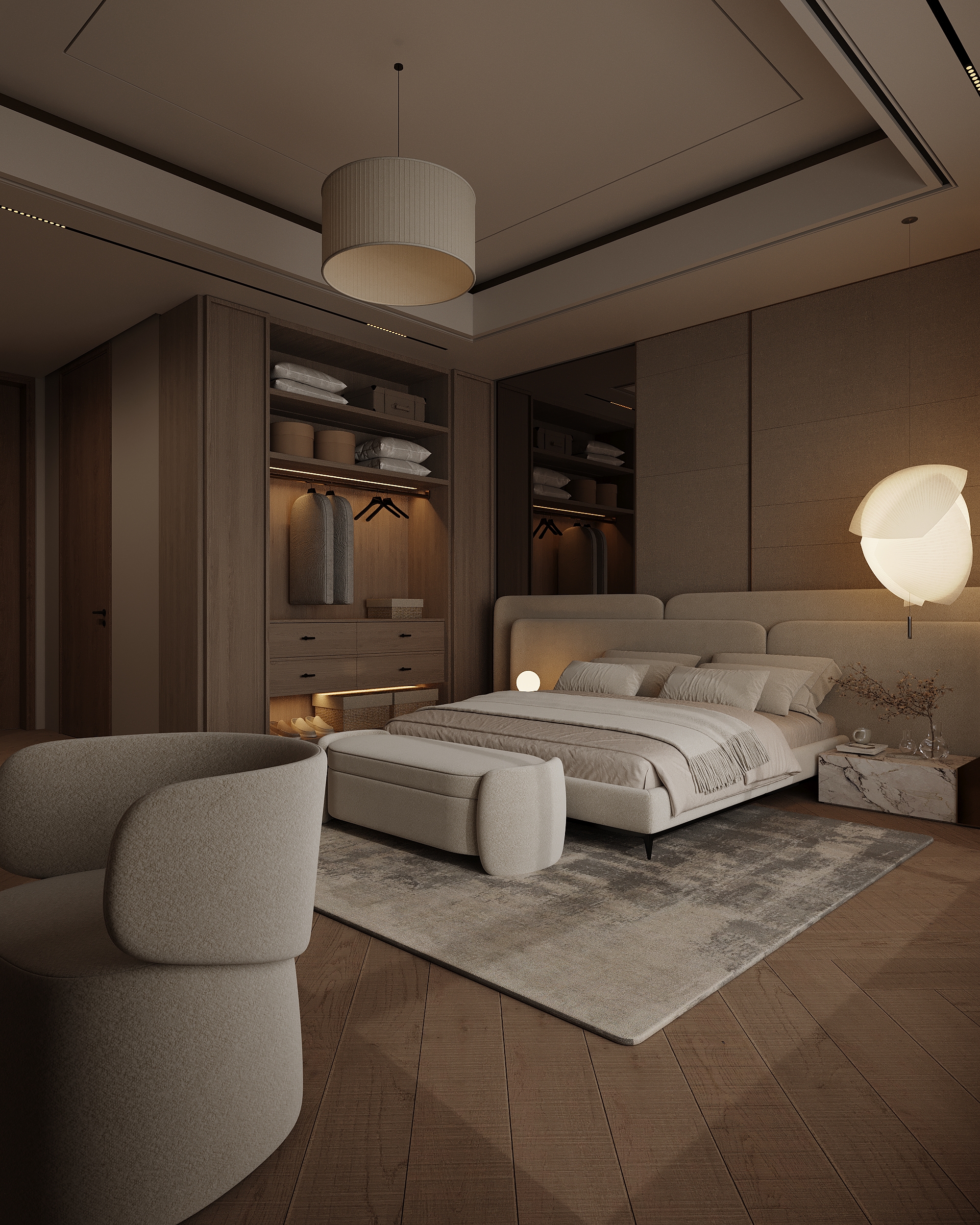 MASTERBEDROOM IN MANAMA（麦纳麦主卧室）丨巴林麦纳麦丨MI CREATIVE-11
