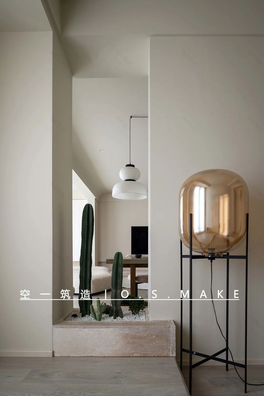 轻侘寂美学 · 重庆公园大道140平米三室一厅设计案例丨中国重庆丨空一筑造-74