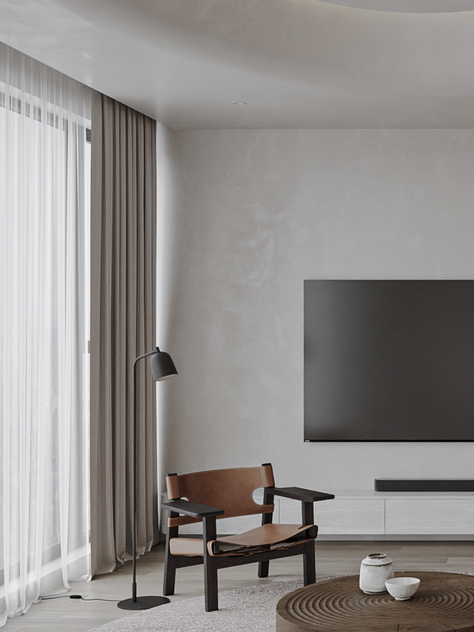 160㎡ 现代侘寂风 越住越高级的家-3