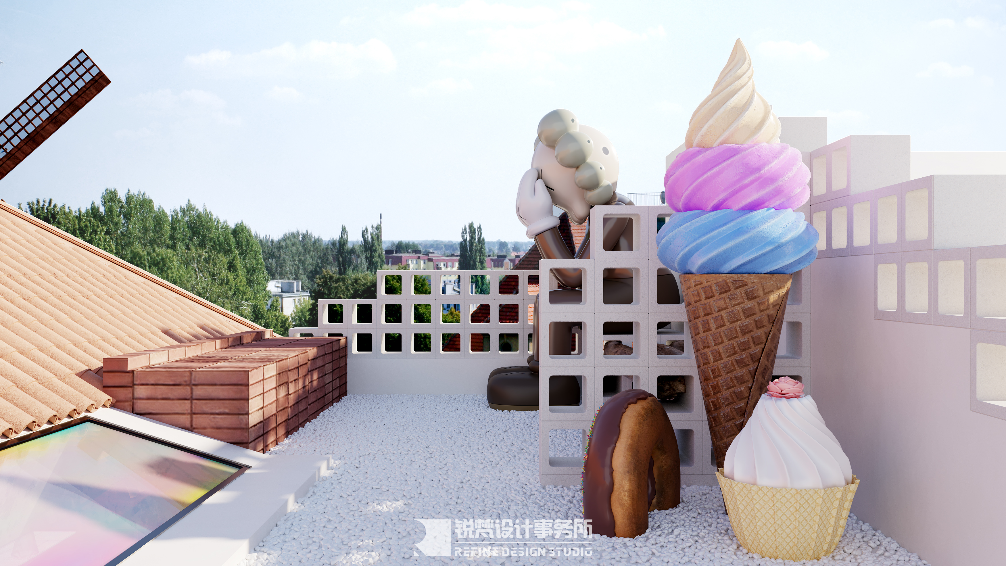 HONEY FUTURE冰激凌昼夜对比（效果图）-9