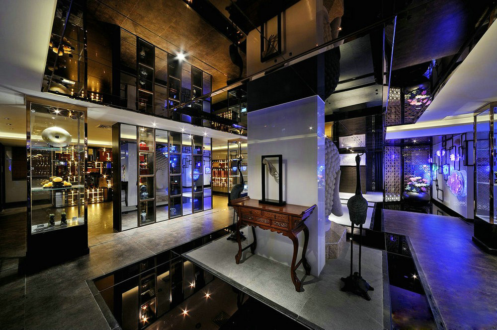 中式--禅意风格铭豪茶式效果图-7