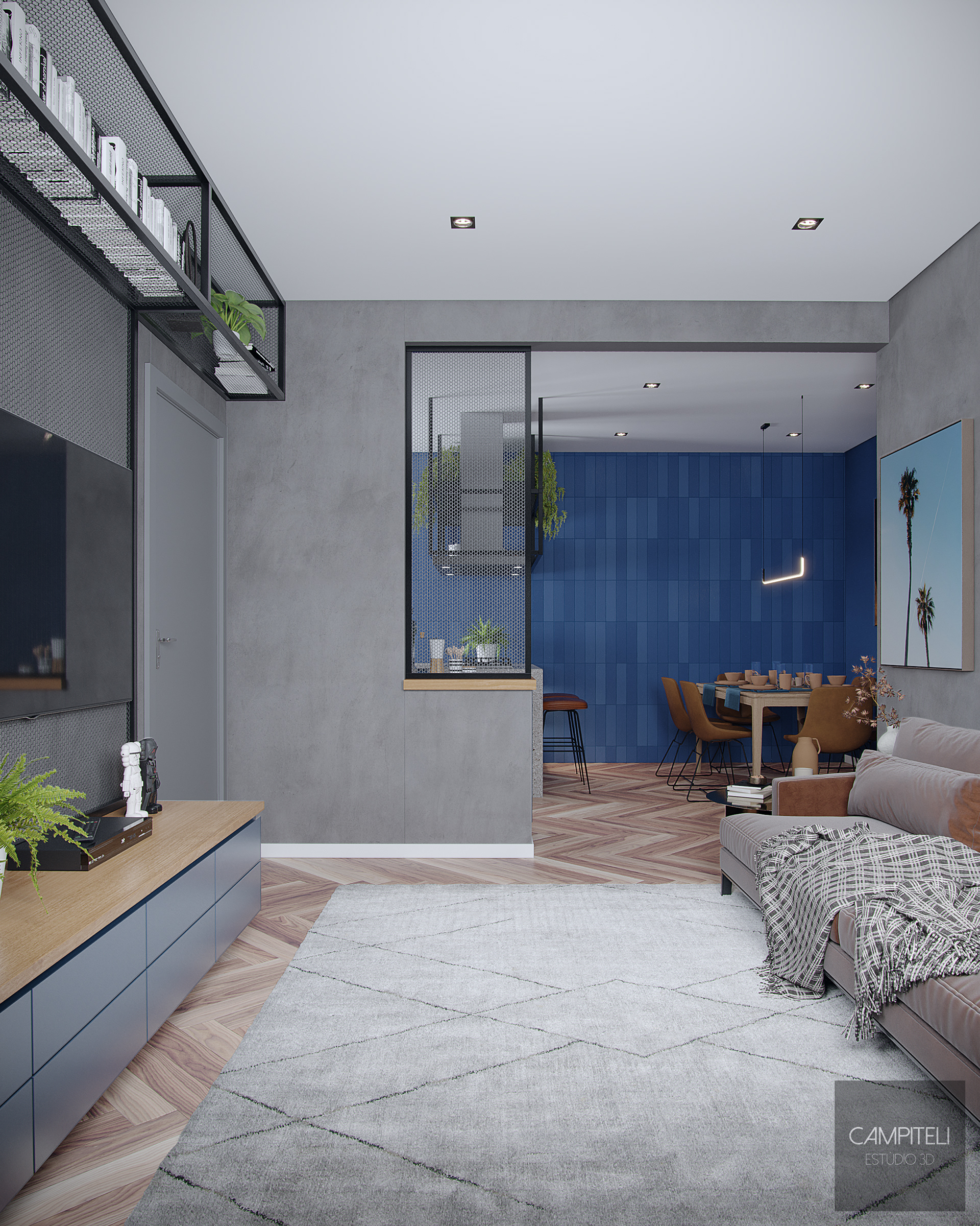 夸特罗之家丨Campiteli Estúdio 3D-14