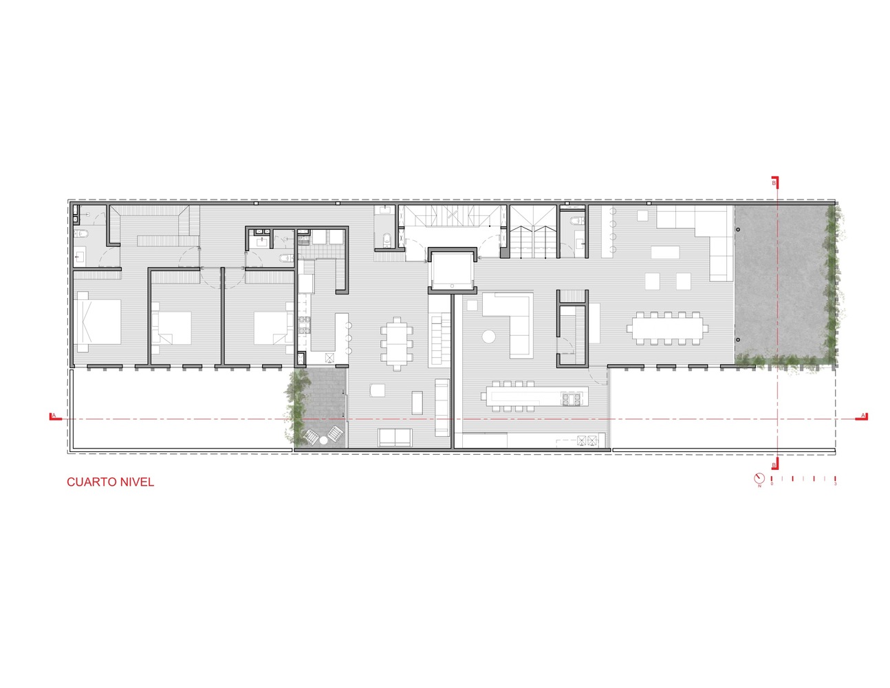 墨西哥城市中心绿意盎然的高级公寓楼-13
