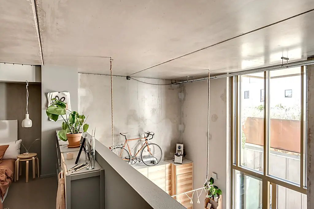 独特粉色工业风，60m2 两层公寓设计惊艳亮相-15