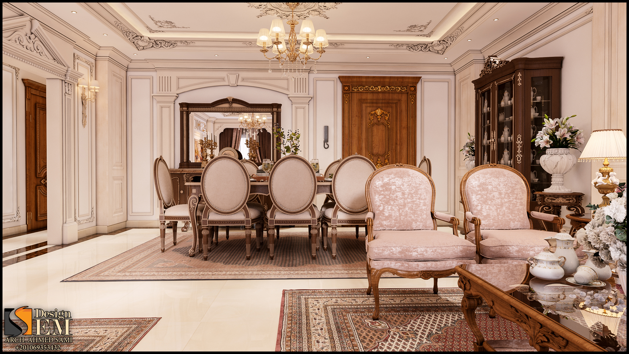 New classic reception and dining space-6