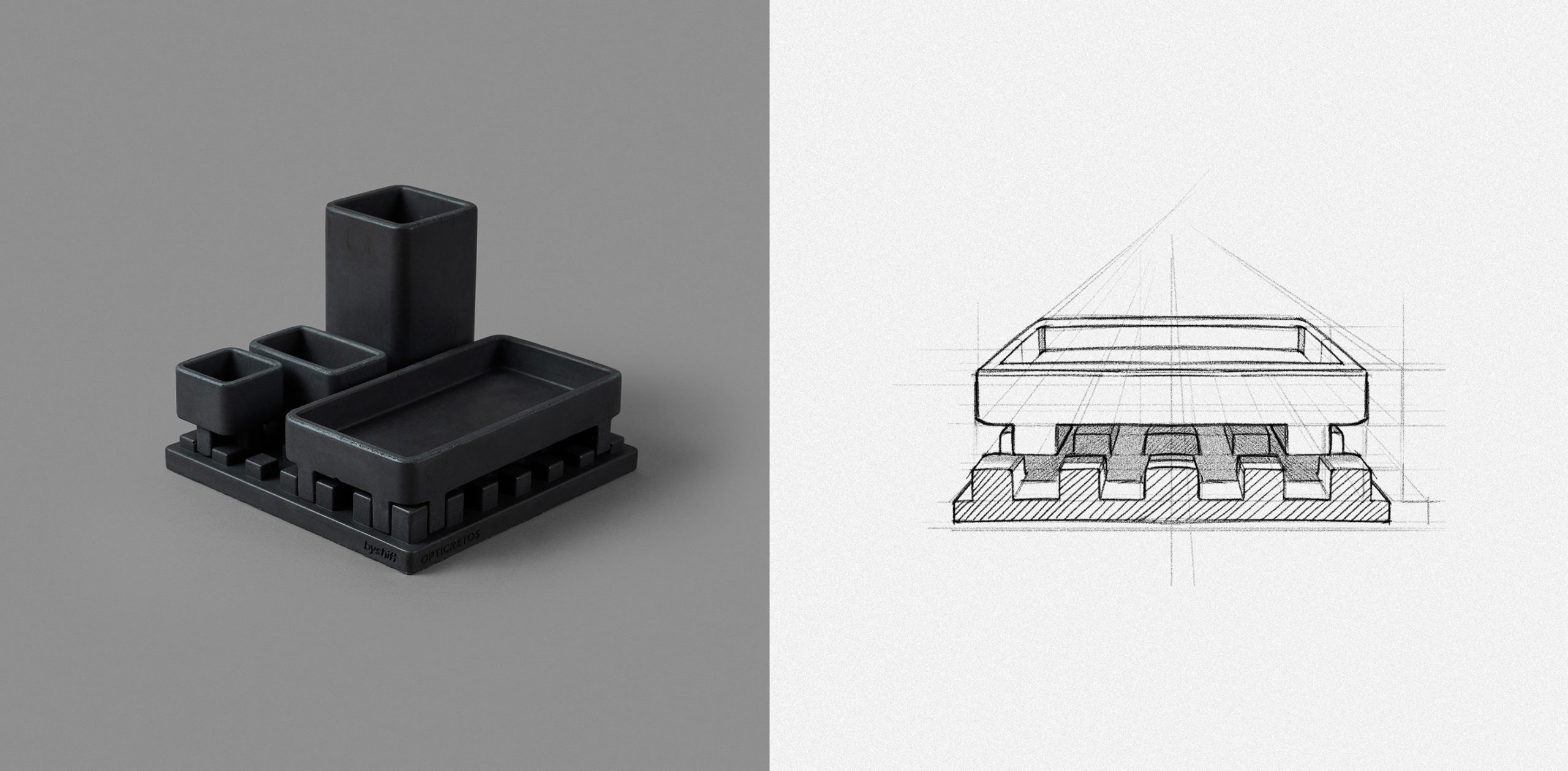MESH混凝土收纳架丨Shift Studio-1