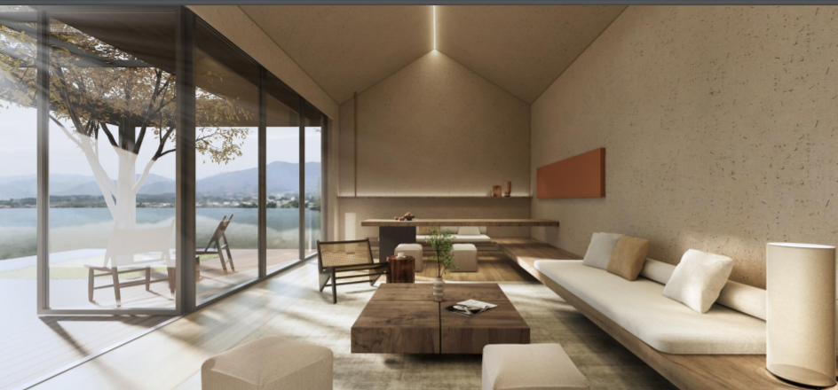 简约侘寂风酒店设计——AD国际岸狄建筑-1