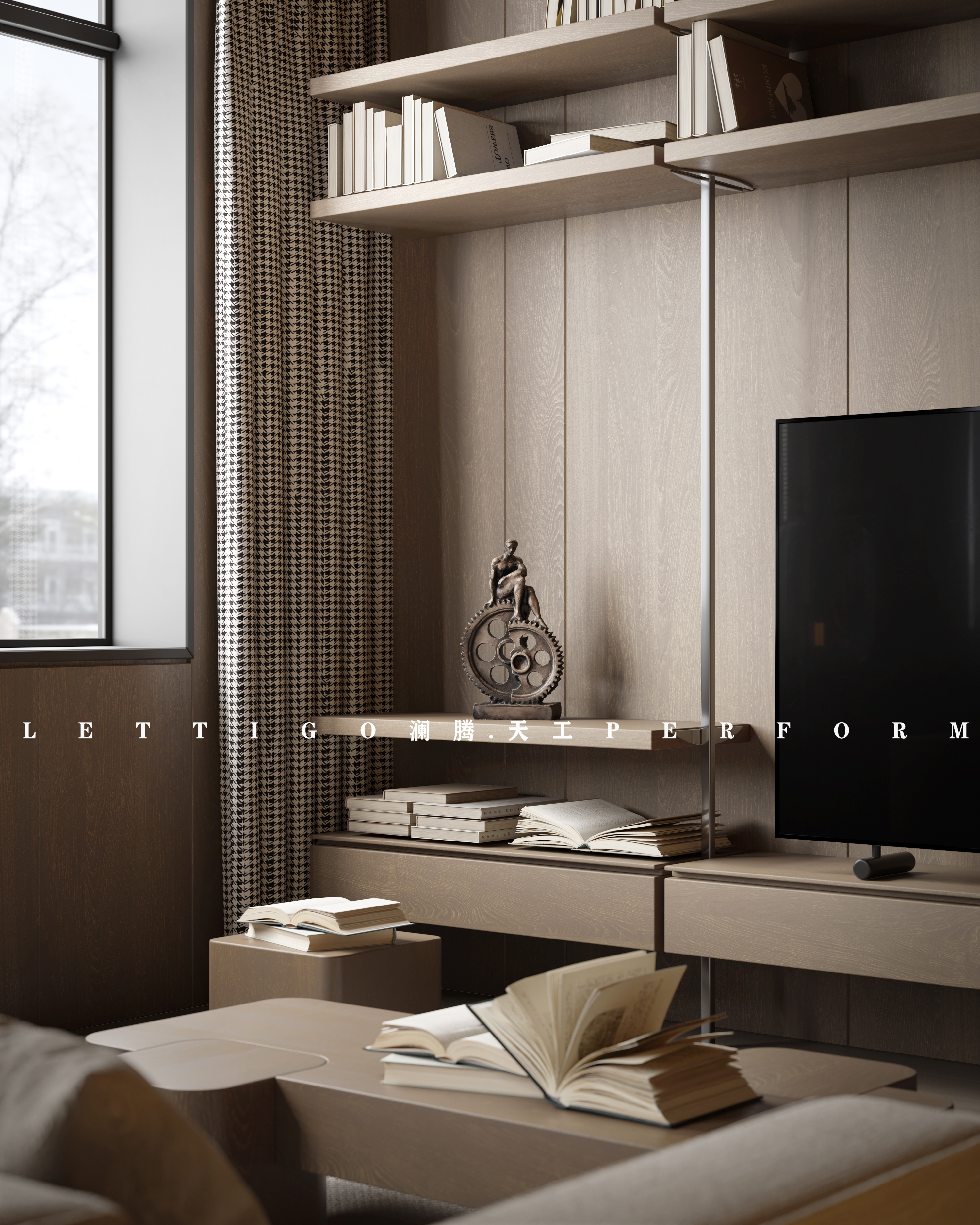 木色家装客餐厅-10