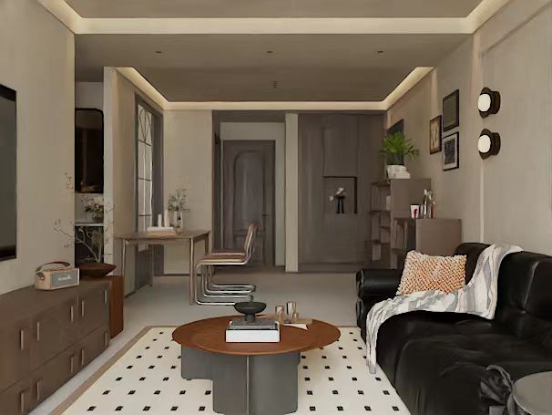 中古风室内设计丨鹏大空间表现-6